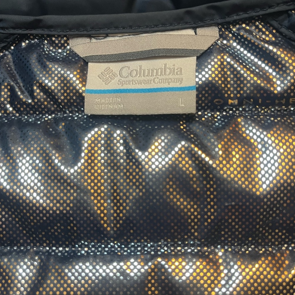 Columbia White Out FS Mens Large Blue Jacket Omni-Heat Thermal Reflective Lining - Picture 5 of 10